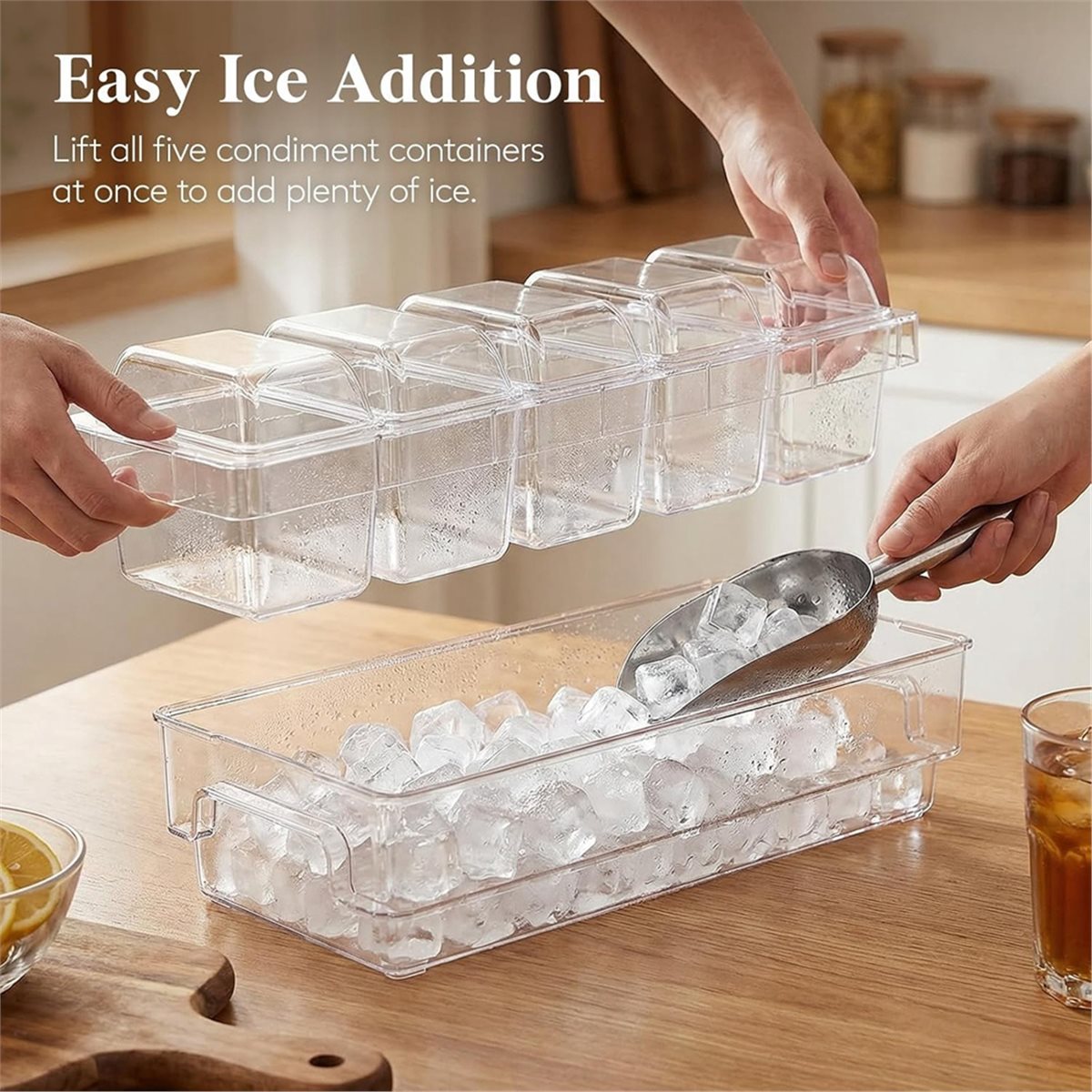 Gekühlte Gewürzbehälter, Taco- – Garnish Tray Set Bewertung und Preis