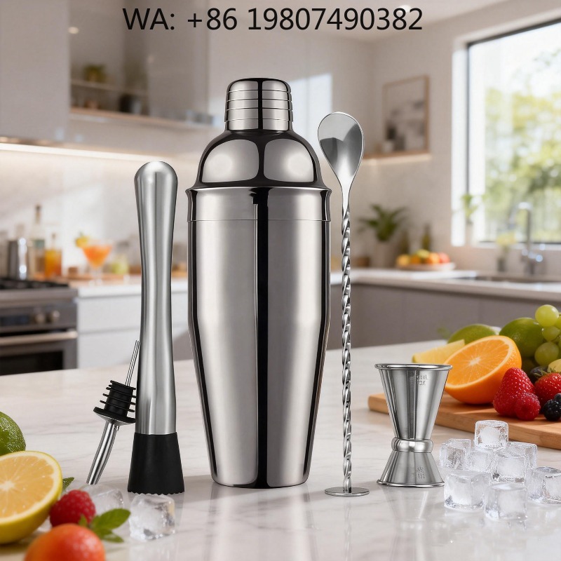 5-teiliges Edelstahl-Bar-Mixin – Boston Shaker Set Bewertung und Preis